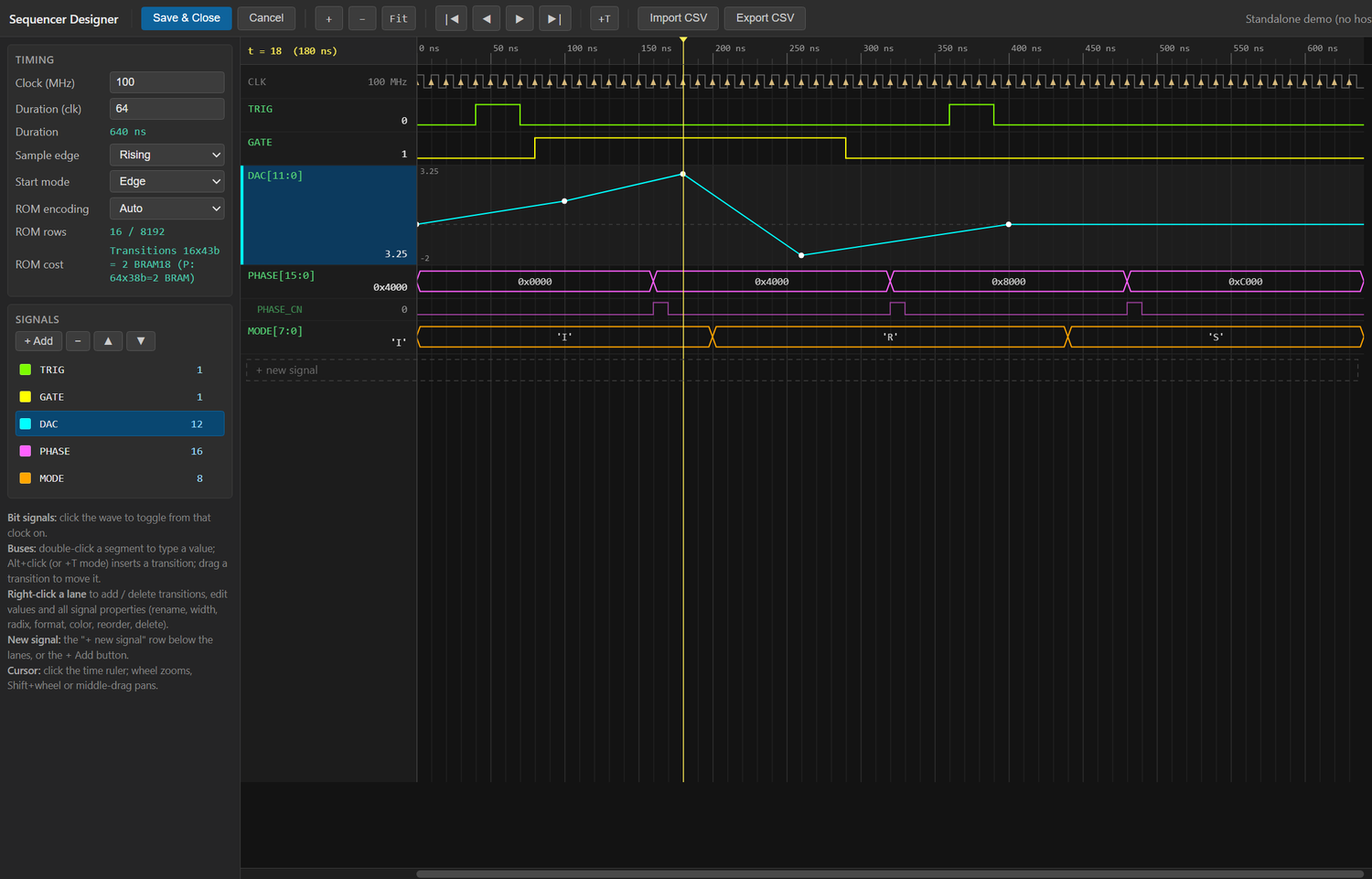 Importing and editing a captured sequence