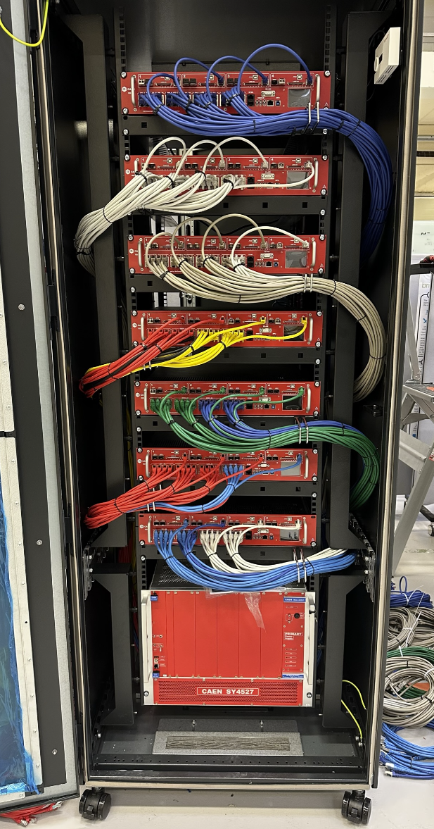 One of the Rack with LoKi readout Electronics at ESS