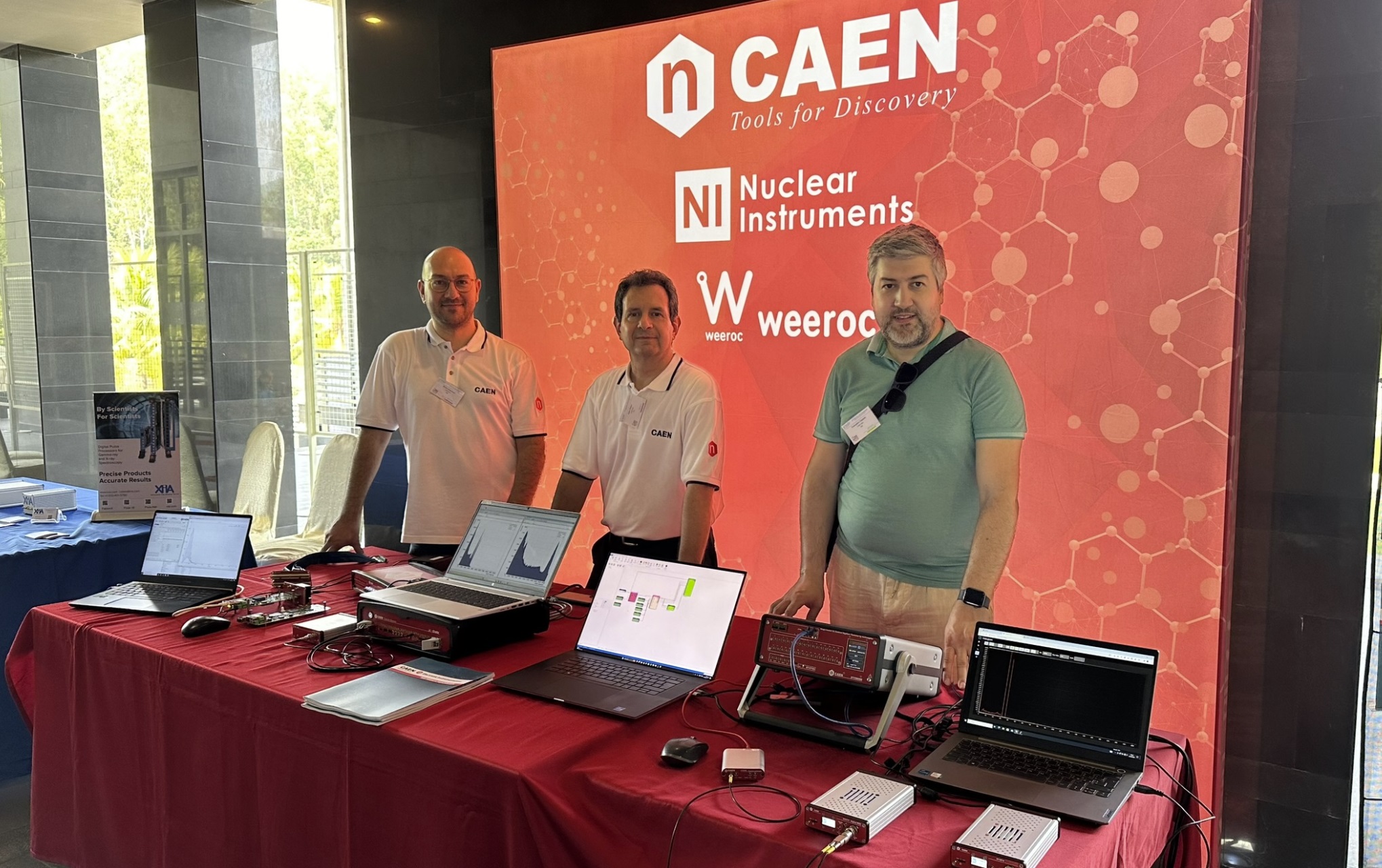 Caen and Nuclear Instruments Booth in Quy Nhon, Vietnam